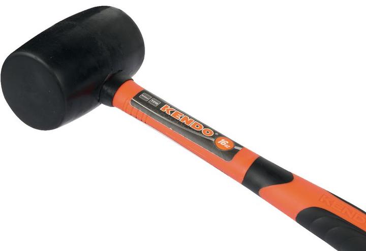 Produktbild Kendo Gummihammer mit Fiberglasstiel (450 g)
