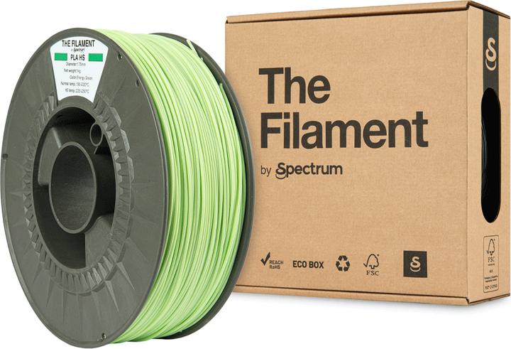 Immagine prodotto Il filamento ReFill PLA HS 1,75mm ENERGY GREEN 1kg (PLA, 1.75 mm, 1000 g, Verde)