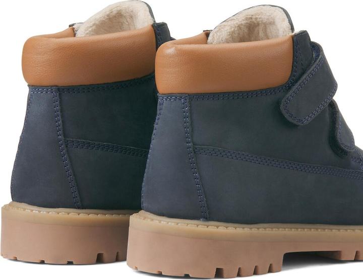 Produktbild La Redoute Collections Gefütterte Lederboots mit Klettverschluss (32)