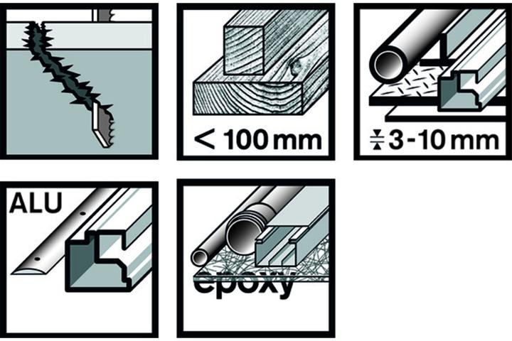 Actual product image Bosch Professional Zubehör PRO Multi Material thick and thin T345XF Stichsägeblatt, 132 mm, 5-tlg.