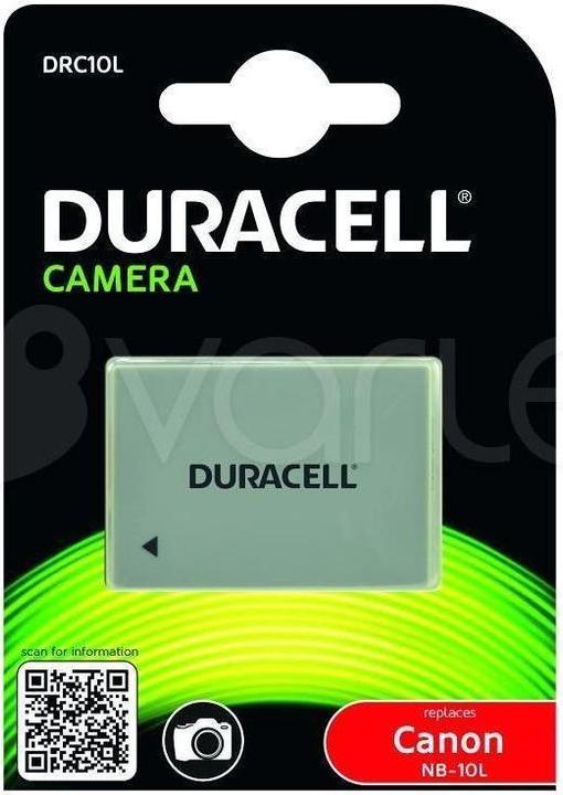 Actual product image Duracell Lithium-ion battery NB-10L, 820 mAh (Rechargeable battery)