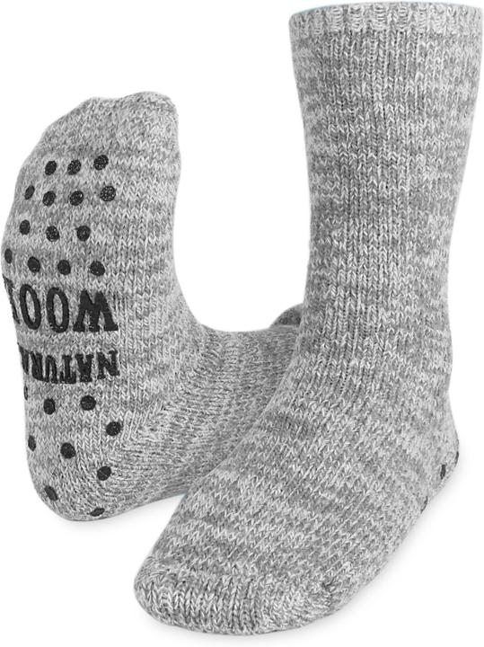 Circle Five Winterhausschuhe mit ABS-Druck - Wollsocken