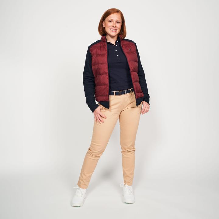 Immagine prodotto Inesis Giacca trapuntata ibrida da golf da donna - CW900 blu/bordeaux