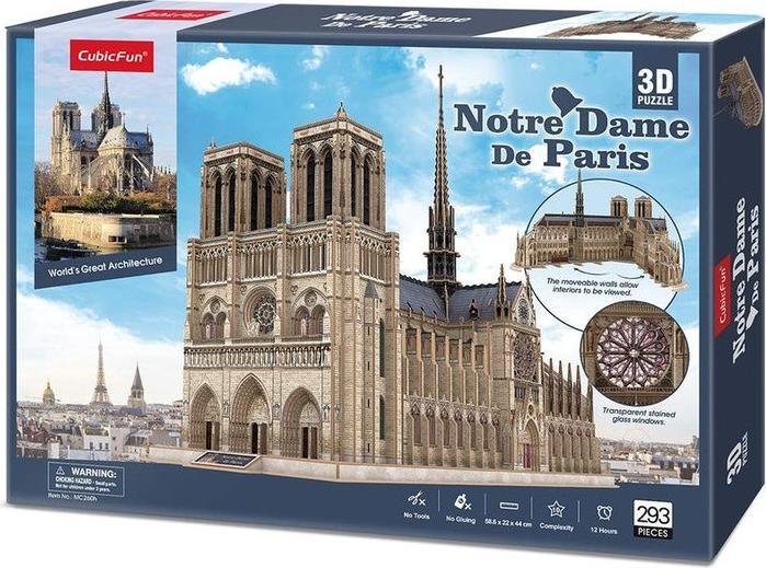 Image du produit Cubicfun CUBIC FUN WORLD'S GREAT ARCHITECTURE 306-20260 PUZZLE 3D - NOTRE DAME (293 pièces)