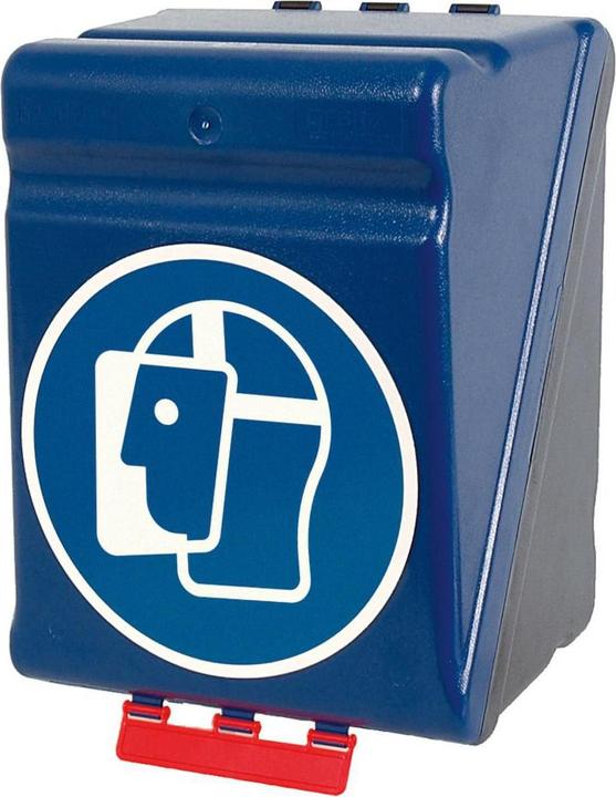 Immagine prodotto Brady Contenitore e dispenser per schermi facciali (solo simbolo M013), plastica ABS, blu/nero