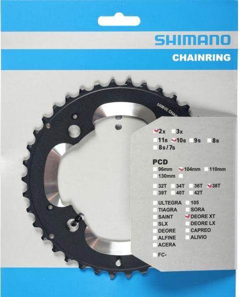 Produktbild Shimano Deore XT FC-M785 Kettenblatt AM 10-fach (38)