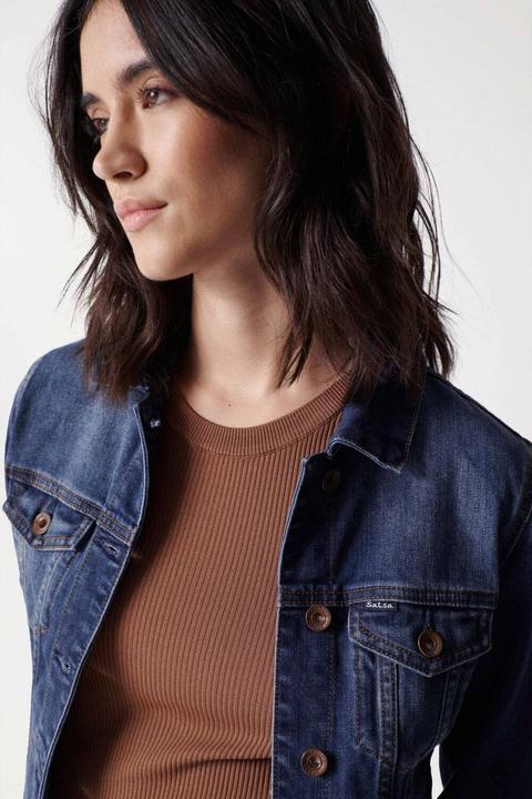 Produktbild Salsa Jeans Jeansjacken Denim Trucker Jacket (L)