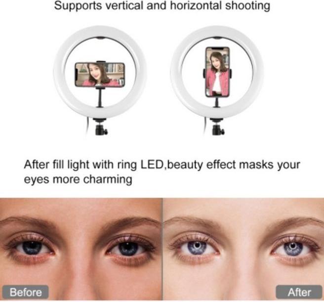Image du produit Puluz Luminaire annulaire à LED 10.2" RGBWW 168 Marquee et trépied 165cm (éclairage annulaire)
