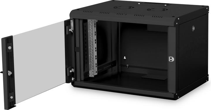 Actual product image Digitus 48,3cm 19inch wall cabinet 7U black size HxWxD 420x600x450 mm (7 RU, 19 inch rack)