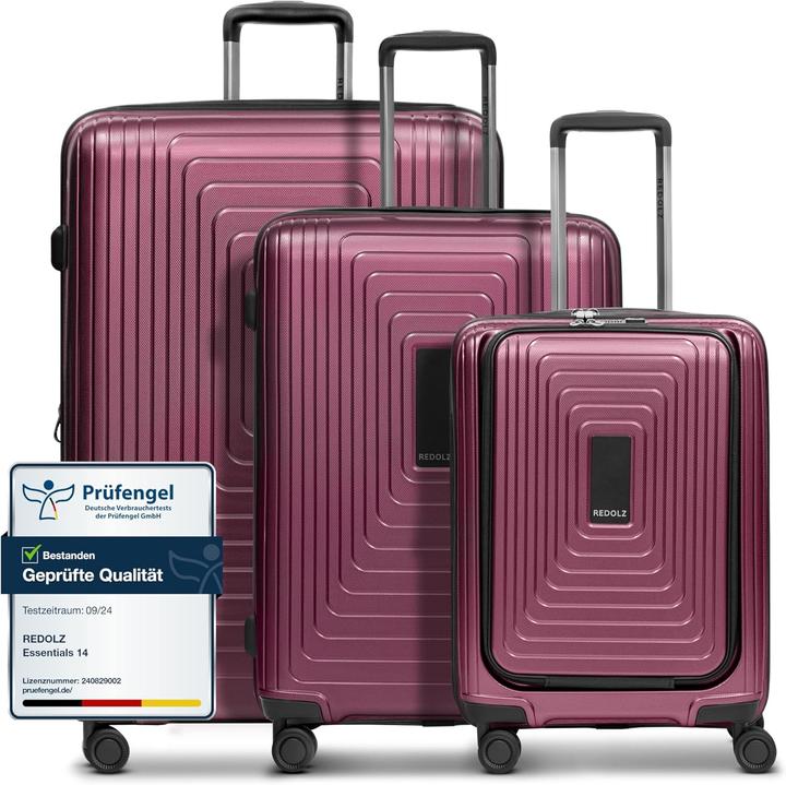 Produktbild Redolz Essentials 14 3-Set 4-Rollen Kofferset 3 teilig (249 l, XL (ab 115l))
