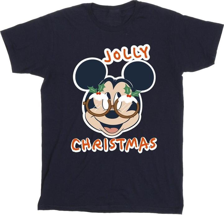 Produktbild Disney Mickey Mouse Jolly Christmas Glasses TShirt (L)