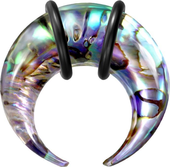 Produktbild Star Piercing Dehnsichel aus Abalone (Organisch, ohne Messing)