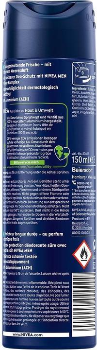 Actual product image Nivea Men Fresh Ocean (Spray, 150 ml)
