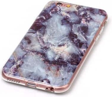 Produktbild Ueli Express iPhone 6s / 6 Gummi Hülle TPU Marmor Optik Schwarz Blau (Apple iPhone 6s, Apple iPhone 6)