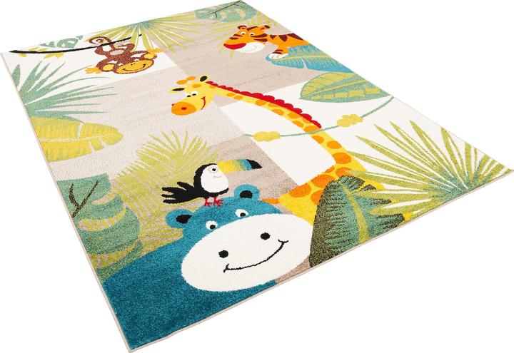 Actual product image Pergamon Children's carpet Softstar Kids animal world (120 x 170 cm)
