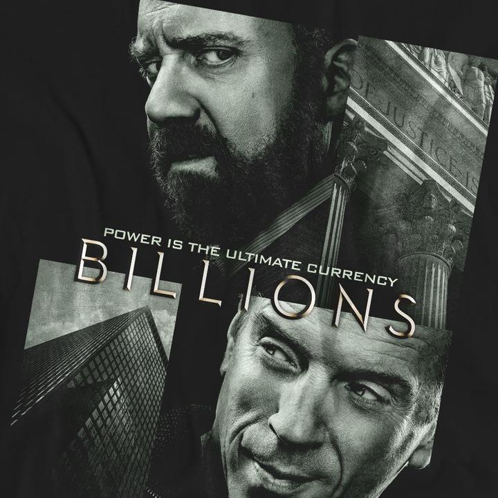 Actual product image Billions Unisex Adult Currency Poster T-Shirt (M)