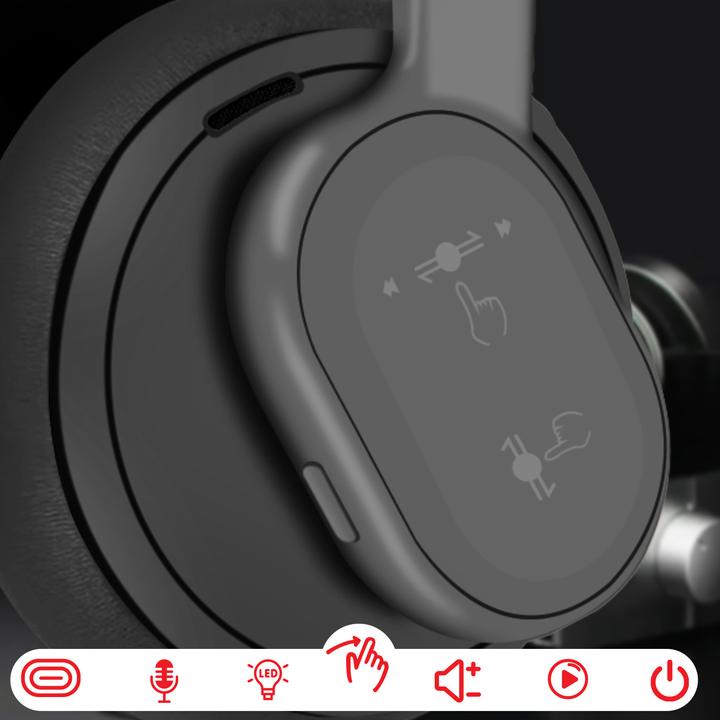 Image du produit Forcell Oreillette Bluetooth Touch Beat (ANC, 30 h, Sans fil)