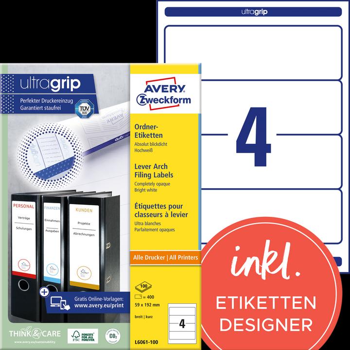 Produktbild Avery Ordneretiketten