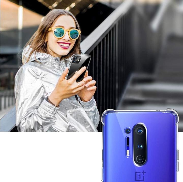 Actual product image Screenguard OnePlus 8 Pro Crystal Soft Airbag Bumper (OnePlus 8 Pro)