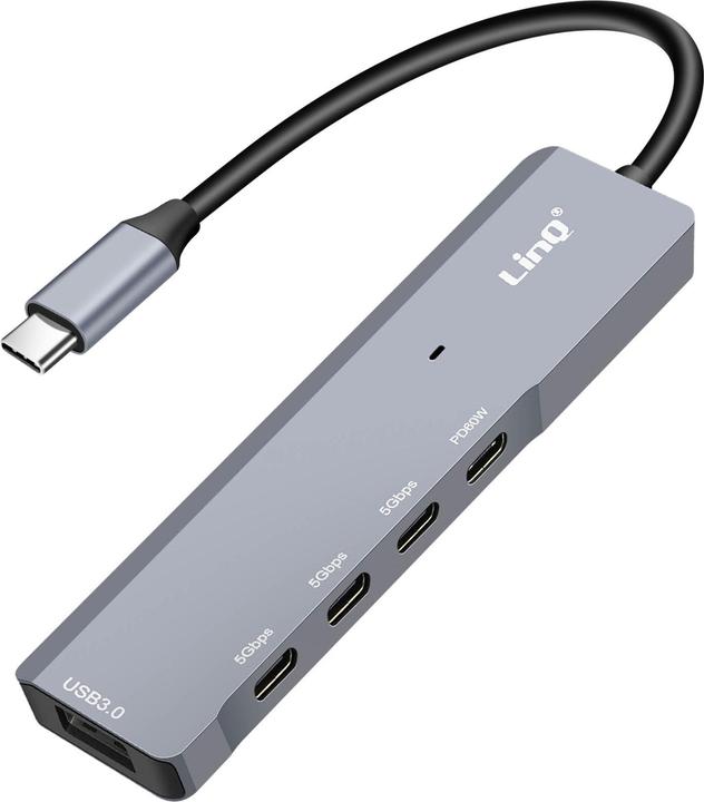 Actual product image LinQ IT7941 USB-C hub (USB-C, 4 Ports)