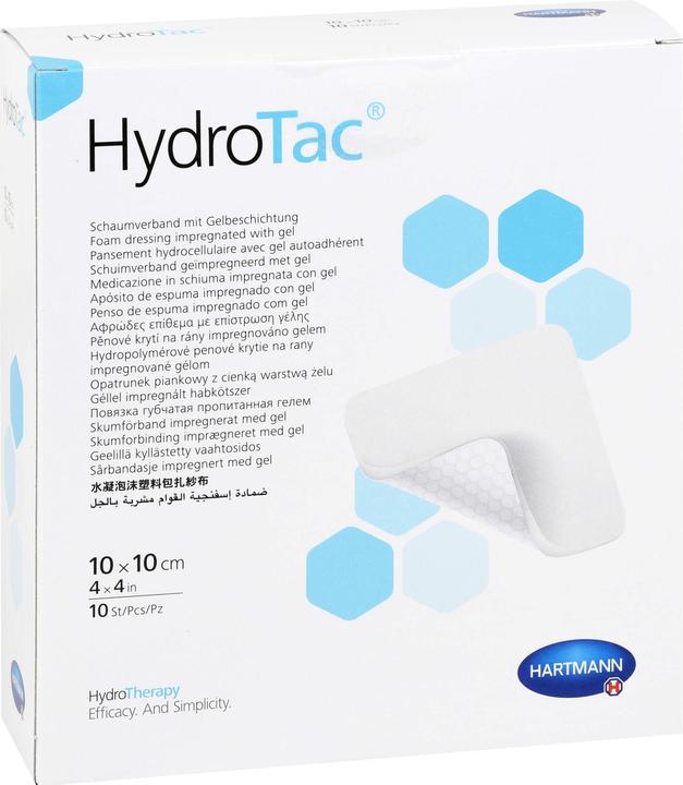 Produktbild Hartmann HYDROTAC Schaumverband 10x10 cm steril, 10 St VER