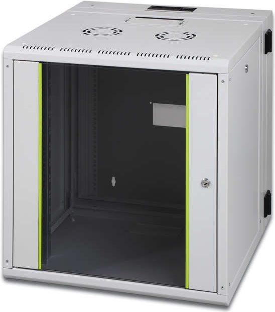 Actual product image Digitus Wall Mounting Cabinet Unique Series - double sectioned, pivoted (10.87 RU, 19 inch rack)