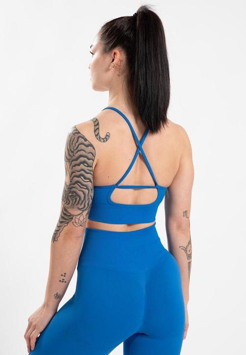 Image du produit Gorilla Wear Olivia Seamless Sports Bra - blau (M/L)