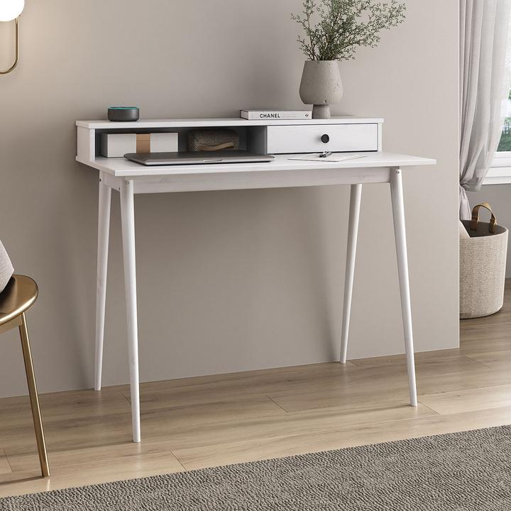 Image du produit IDIMEX Schreibtisch Landhaus mit Schubladen MALINA