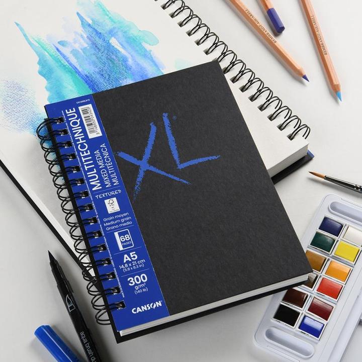 Image du produit Canson Carnet de croquis XL BOOK MIXED MEDIA Textured, DIN A4 34 feuilles, 210 x 297 mm, portrait, 300 g/q (A4)