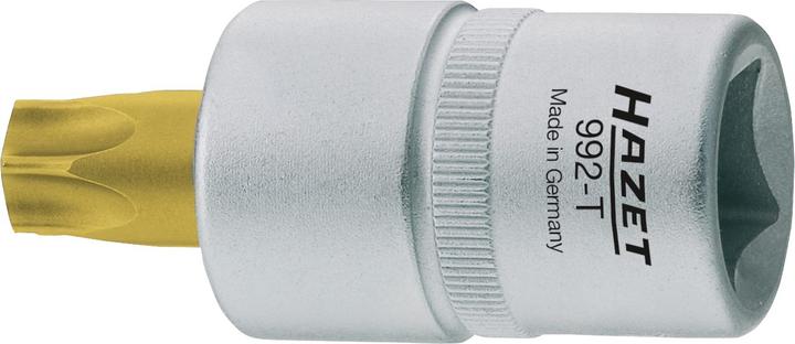 Actual product image HAZET Screwdriver socket ∙ TORX 992-T55H ∙ Square, hollow 12.5 mm (1/2 inch) ∙ Tamper-resistant TO…