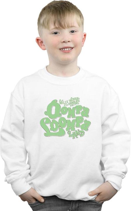 Actual product image Willy Wonka & the Chocolate Factory Boys Oompa Loompa Land Sweatshirt (128)