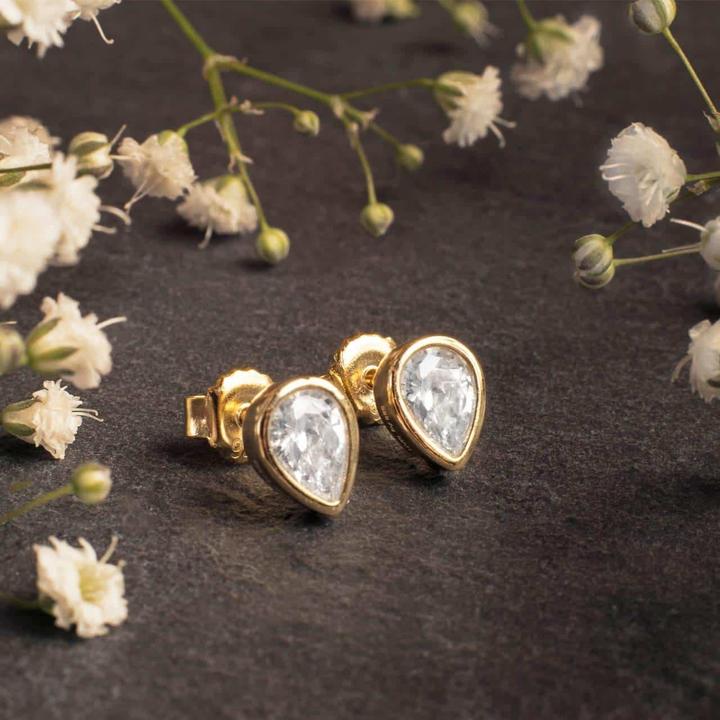 Image du produit Candy Clous d'oreille Saffron, argent sterling 925, plaqué or (Plaqué or 18k, Argent sterling 925)