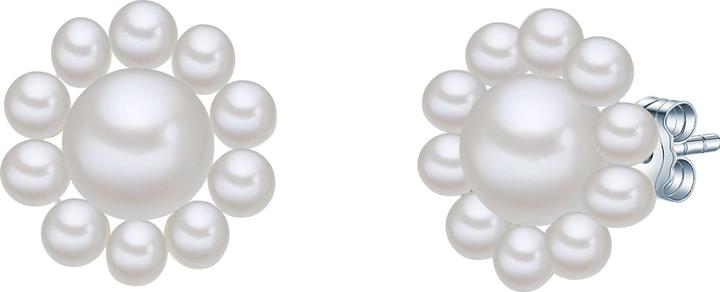 Valero Pearls Damen Blüte Sterling Silber Süsswasser-Zuchtperlen silber - 24395 (925er Silber)