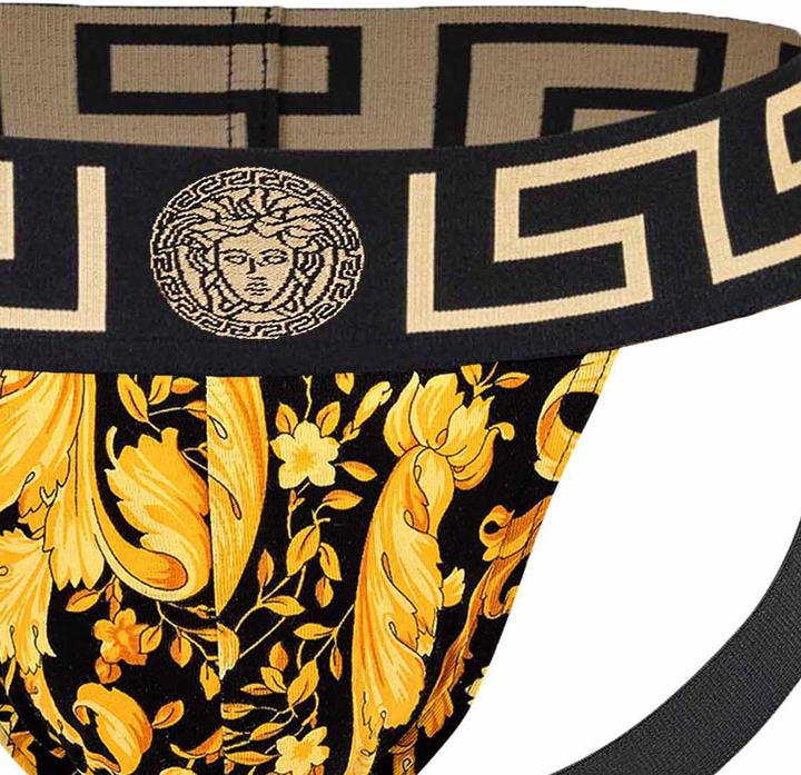 Produktbild Versace Jock-Strap Stretch Organic Jersey Barocco Ss92 All Over New Logo (L, Einzelpack)