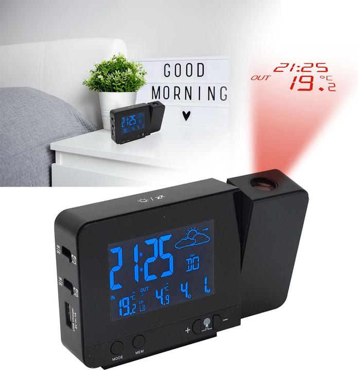 Actual product image Casativo Projection alarm clock