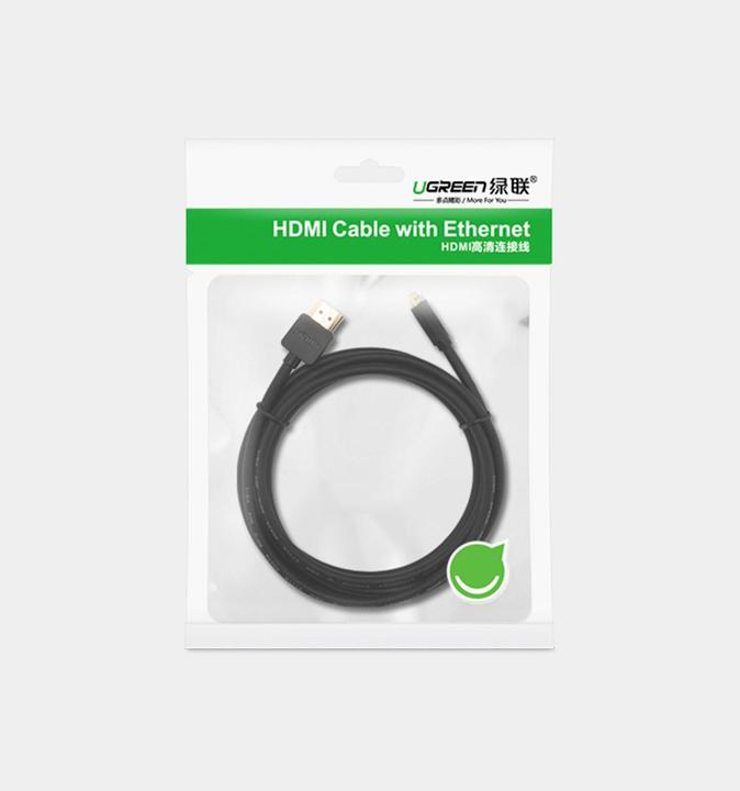 Produktbild Ugreen HD127 Micro HDMI - HDMI Cable 4K 3D 3m (black) (3 m, HDMI)