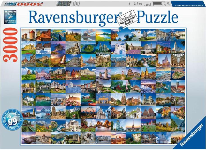 Produktbild Ravensburger 99 Beautiful Places of Europe (3000 Teile)