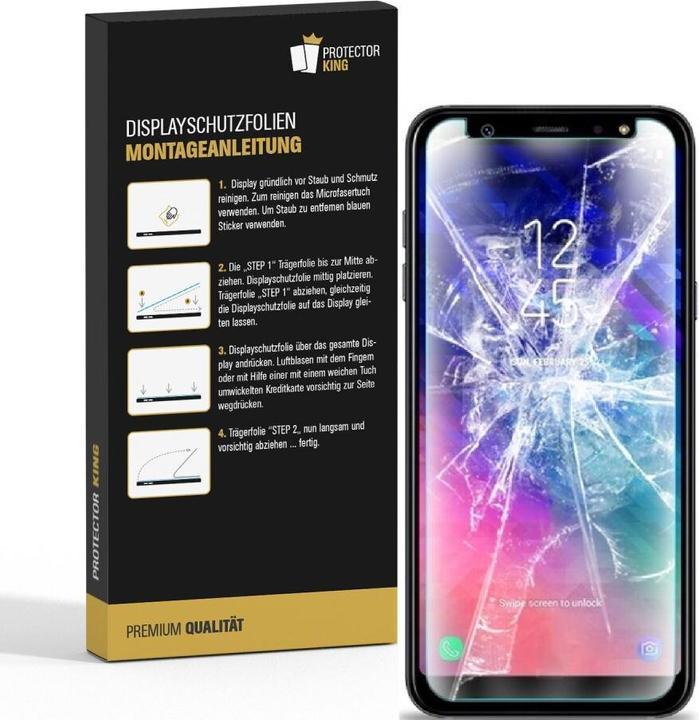 Produktbild Protectorking 3x Panzerfolie Anti-Shock HD Klar (3 Stück, Samsung Galaxy A6)