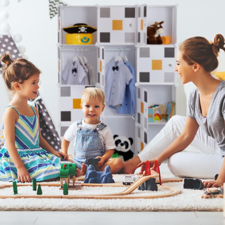 Produktbild Relaxdays Steckregal-Kleiderschrank (110 x 37 x 145 cm)