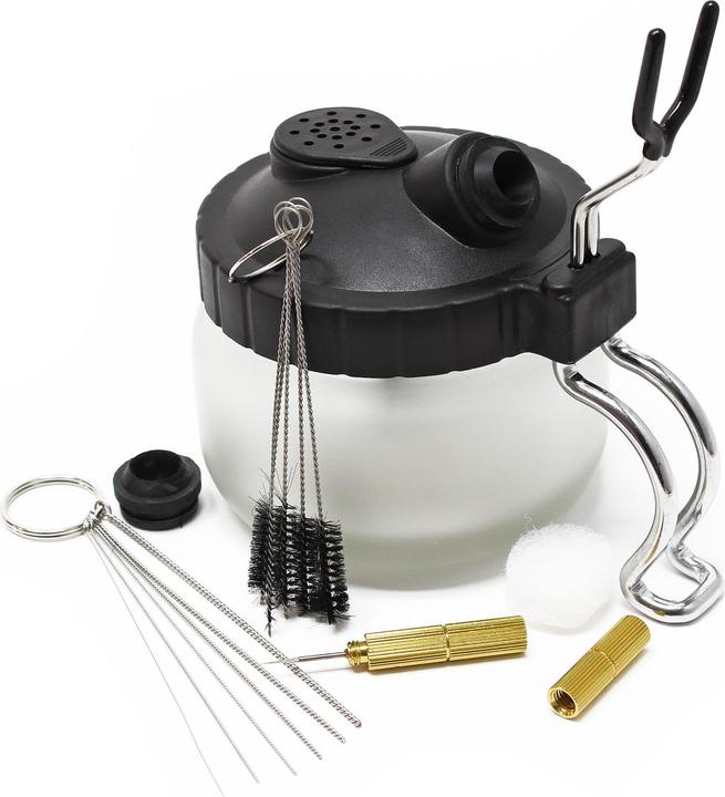 Wiltec Airbrush Spraying tank Cleaning Station Holder and Cleaning tool