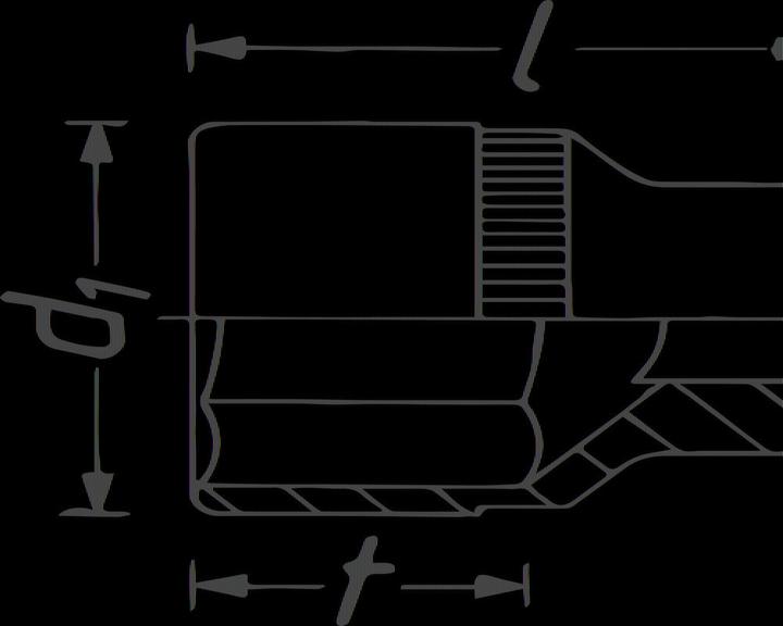 Produktbild HAZET Steckschlüsseleinsatz ∙ Sechskant 850-5.5 ∙ Vierkant6,3 mm (1/4 Zoll) ∙ Aussen Sechskant-Tract… (5.5 mm)