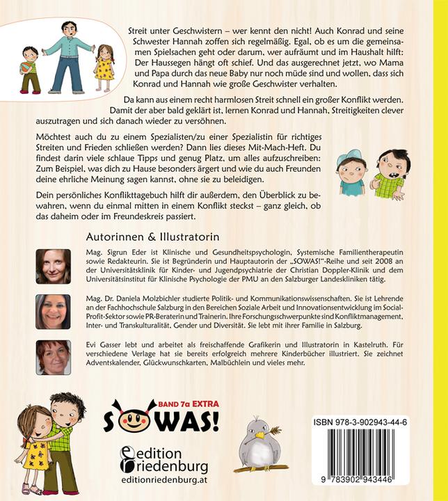 Actual product image Konrad der Konfliktlöser EXTRA - Clever streiten und versöhnen daheim und unter Freunden (German, Evi Gasser, Sigrun Eder, Daniela Molzbichler, 2014)