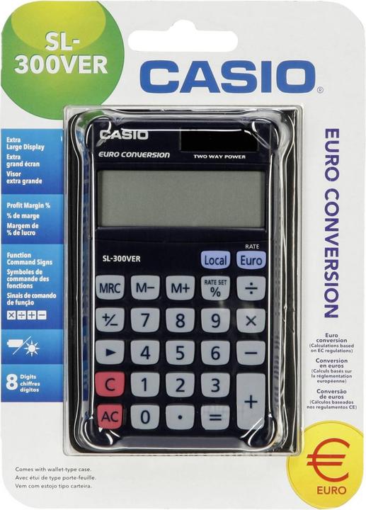 Actual product image Casio SL-300VER (Solar cells, Batteries)