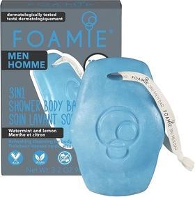 Foamie MenÂ's shower soap for face. body and hair Seas The Day (3 in 1 Shower Body Bar) 90 g