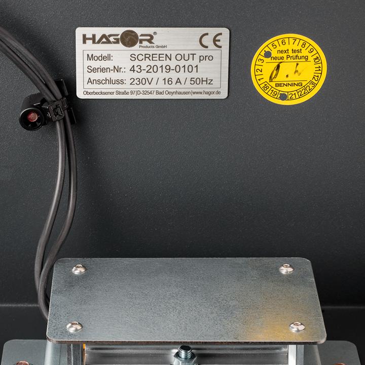 Produktbild Hagor ScreenOut Eco Kiosk XXL - Aufstellung für Kiosk - verriegelbar - Stahl, laminier