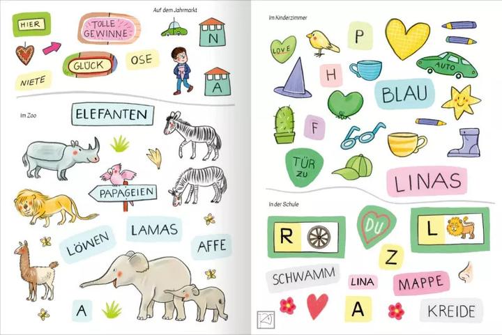 Produktbild Stickern & Lernen – Grossbuchstaben