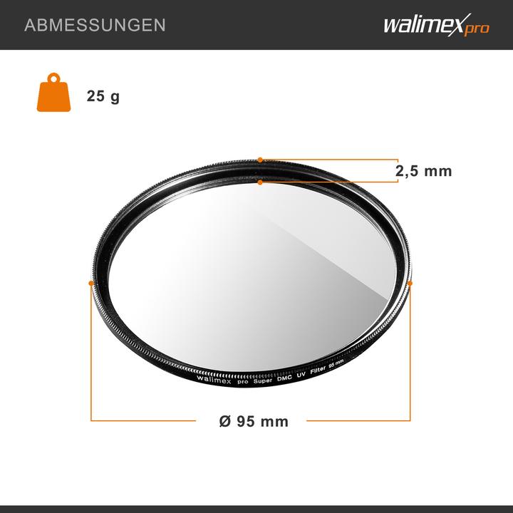 Actual product image Walimex UV filter Slim Super DMC 95mm (95 mm, UV filter, 95 mm)
