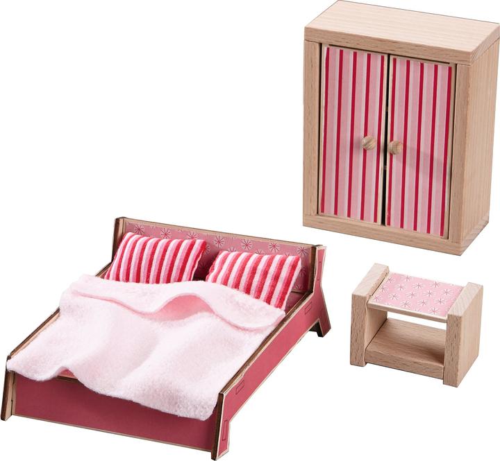 Image du produit Haba Little Friends - Meubles de maison de poupées Chambre à coucher pour adultes