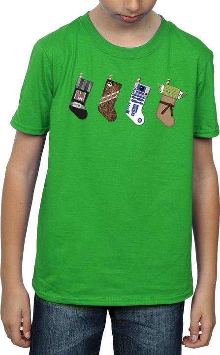 Actual product image Star Wars Boys Christmas Stockings T-Shirt (152, 158)