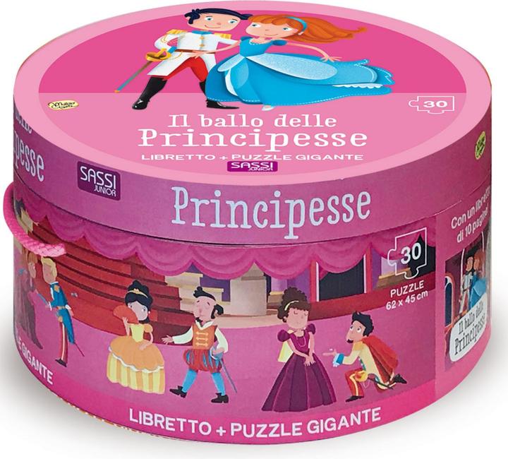 Produktbild Sassi The Ball of the Princesses (Book and Giant Puzzle)